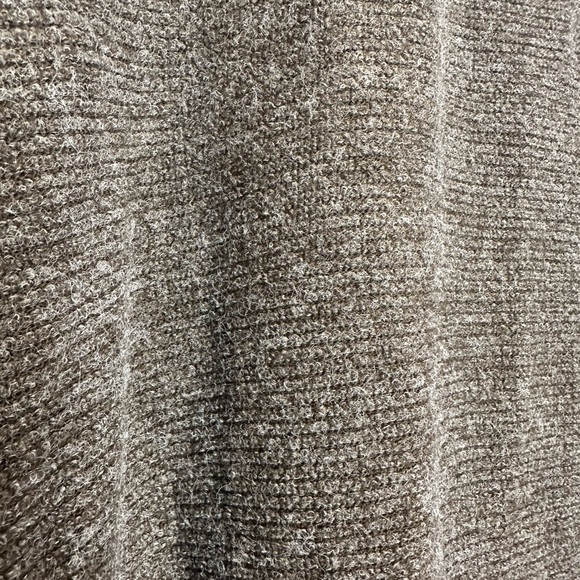 Janelle Ribbed Pocket Open Drape Cardigan | Chocolate | One Size - Picture 4 of 6